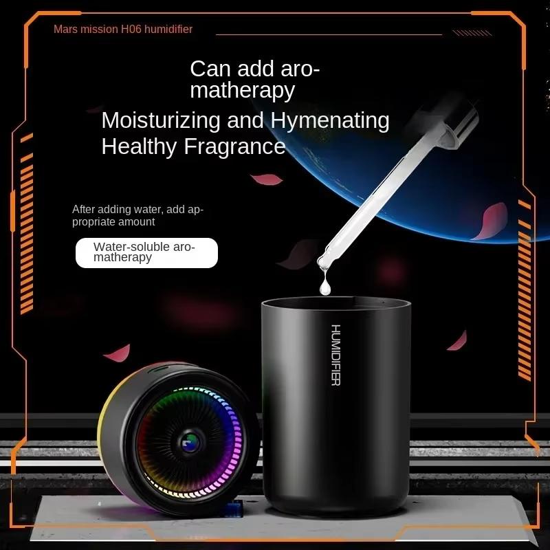 Aromatherapy Humidifier Suitable for Bedroom Living Room Office Desk Car Humidifier Colorful Car Aromatherapy Machine Atmosphere Light Humidifier