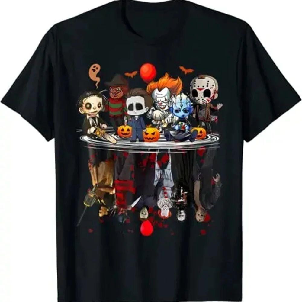 Horror Movies Character Halloween Clothes Costume Gift T-Shirt Gothic Graphic Tee Top Women Clothing Tee Shirt Femme 72813
