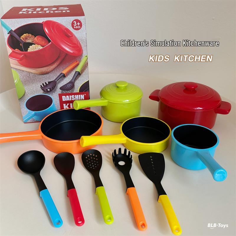 Children s Non-stick Cookware Set: Pretend Play Kitchen & Tea Party Educational Toy