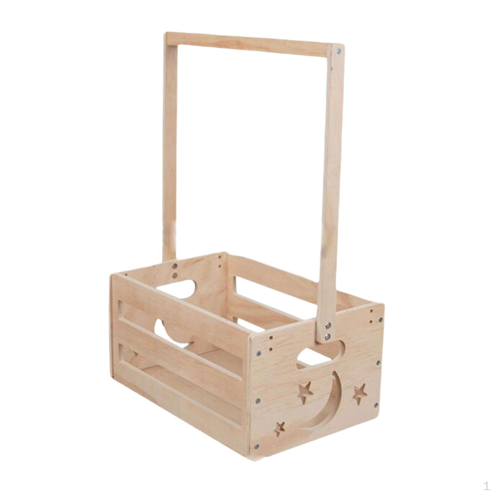 

Baby Shower Crate Closet, Basket with Handle,Storage Box,Sturdy,Portable,Welcome Gift Style B