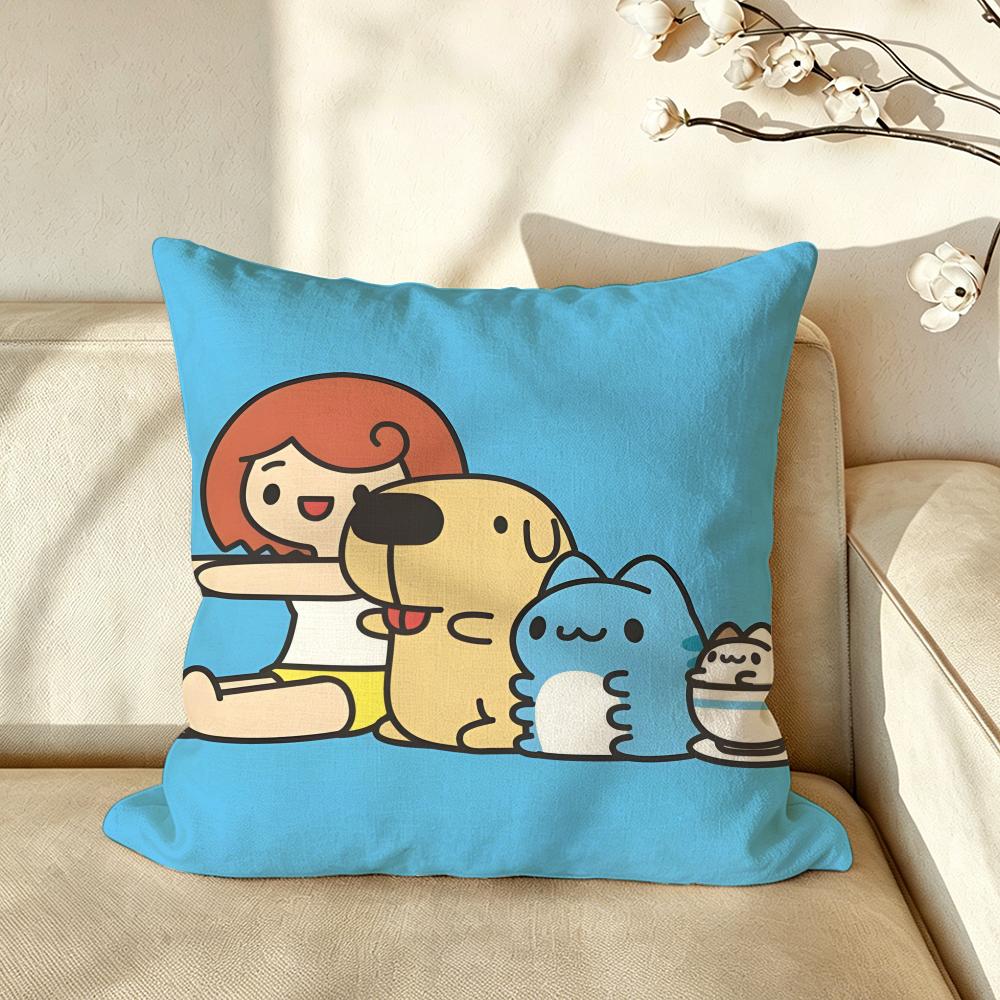 Character ccapoo Cushion Cover Pillow Case Antidustmite Pillowcase Silky Short Plush Sofa Cushion Cover hot