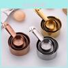 Elegantes Edelstahl-Messbecher-Set Mit Präziser Skala Zum Backen Und Kochen