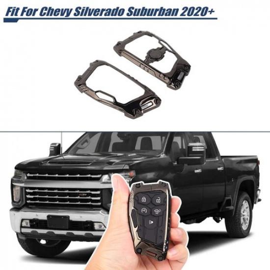 Car Key Fob Cover Case Shell Deco Protect For Chevy Silverado Suburban Tahoe 20+