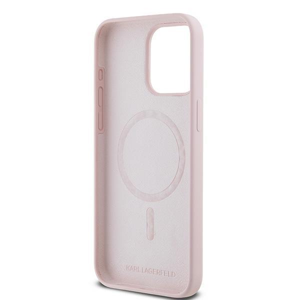 Karl Lagerfeld Klhmp15Xscmkcrhp Iphone 15 Pro Max 6.7 Różowy/Pink Hardcase Silicone Karl & Choupette Ring Magsafe