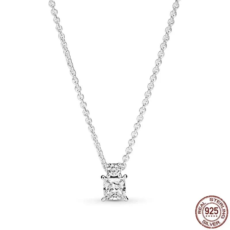 Collana a Cuore in Argento 925 Regalo di Natale Compleanno per Donne Gioielli Rotondi Lucidi Raffinati Fascino Classico Sorpresa