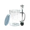 Tazza d'acqua Cielo Stellato in Vetro Oro e Argento da Tenere in Mano a Casa con Coperchio e Cucchiaino Tazza da Caffè Tazza da Ragazza dall'Aspetto Sofisticato