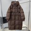 Winter Fleece Cotton-padded Jacket for Women Loose Bread Coat Warm Knee-length Thick Long Cotton-padded Jacket