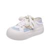 Summer Canvas Shoes Pedal Two Wear Board Shoes Women's New Platform White Shoes Thin Breathable Bread Big Head Shoes