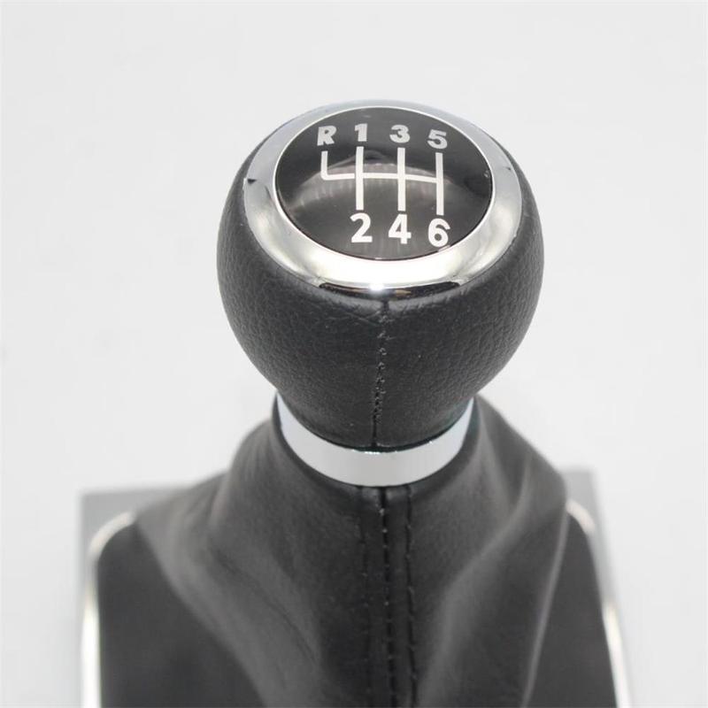 For Passat B6 2006 2007 2008 2009 2010 Car-Styling 6 Speed Gear Stick Shift Knob With PU Leather Boot