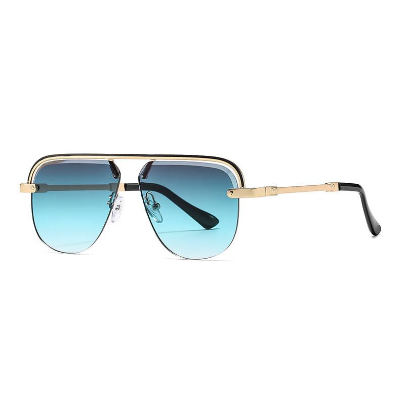 

Modern Mens Oval Sunglasses With Uv400 Protection For Outdoor Sports And Driving зелений