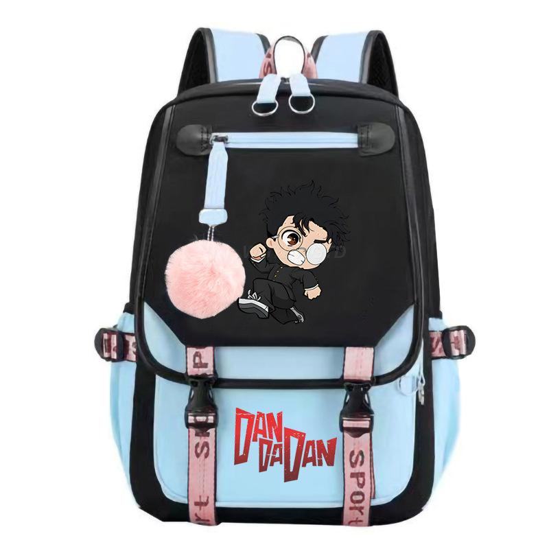 Bold Party Dandadan Surrounding Anime School Bag Fashion Male Female Versatile Elementary and Secondary School Student Lightweight Backpack
