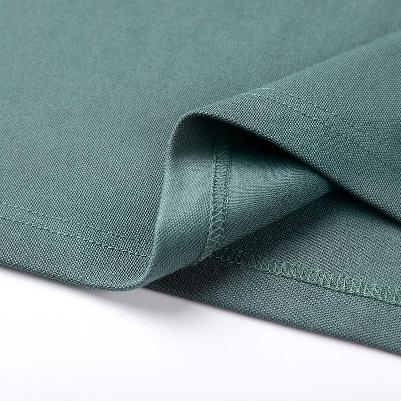 Spring and Autumn New Men's Business Casual Long-sleeved Cotton T-shirt Thin Lapel Polo Top Middle-aged Men's Clothing