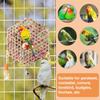 Y3NA Bird Toy Tearing Chewing Toy for Teeth Rattan Shredded Paper Cage Hanging Toy Pet Grinding Teeth Toy