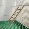 Natural Wood Birds Pets Parrots Ladders Climbing Toy Hanging Colorful Balls Parrot Toys for Conures Parakeets Cockatiels
