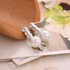 Best Selling Wild Fashion Simple Pearl Bean Earrings Women Girls Earrings Jewelry Crystal Earrings Brincos