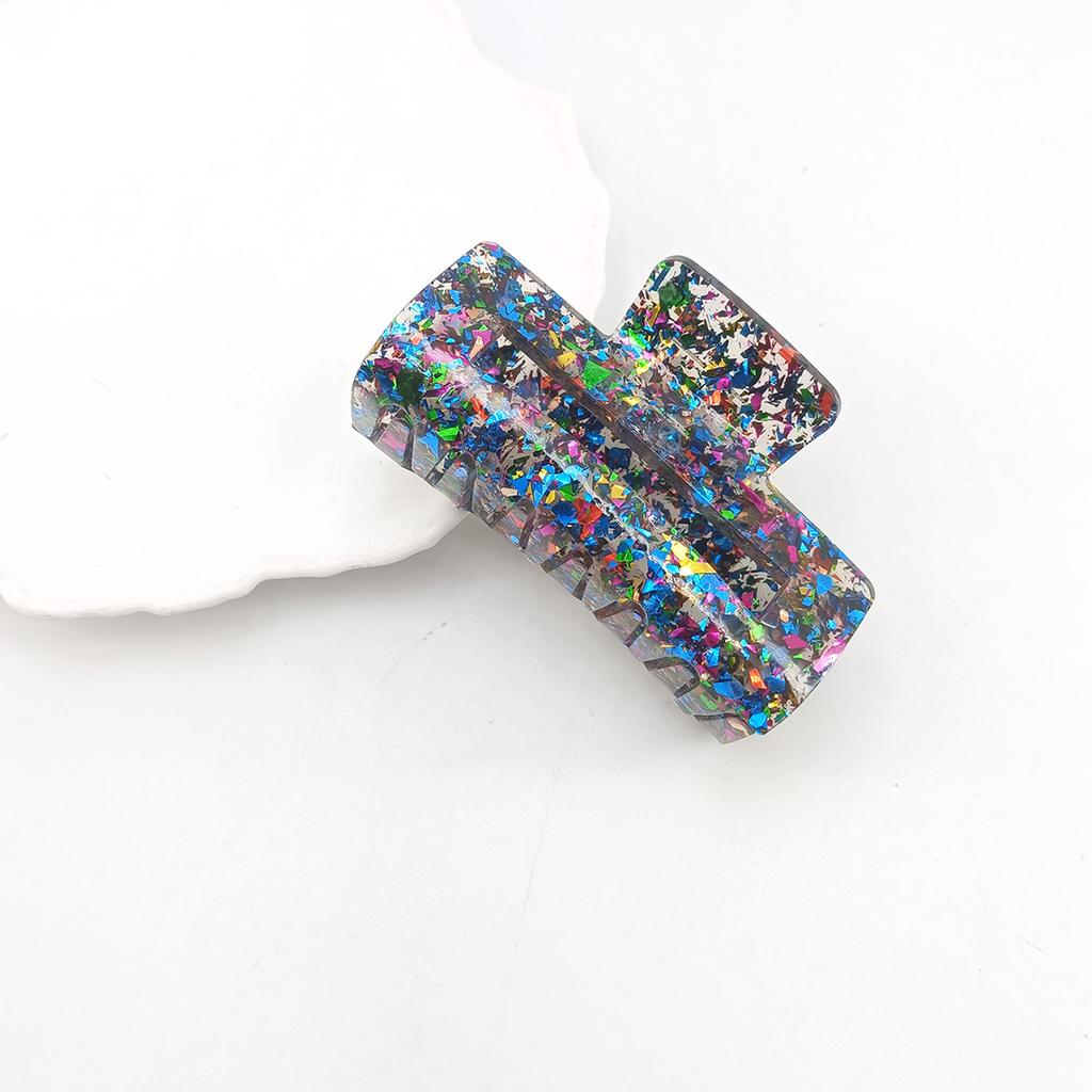 New Women Sequin Hair Claw Tough Colorful Plastic HairClip Large Size Hair Clamps Crab Hairpin Hair Accessories Girl Gift