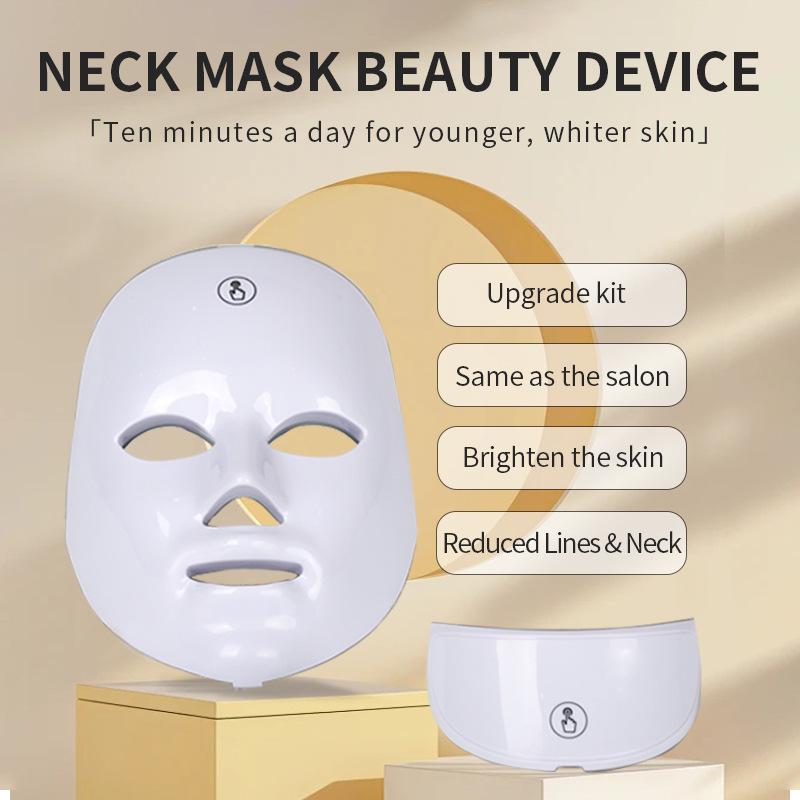 

Rechargeable LED Light Therapy Mask for Skin Brightening and Rejuvenation Rechargeable білий