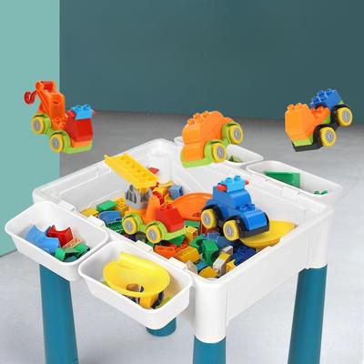 Building Block Table Large Particle Assembled Educational Children's Toys Baby Multi-functional Learning Game Table for Men and Women
