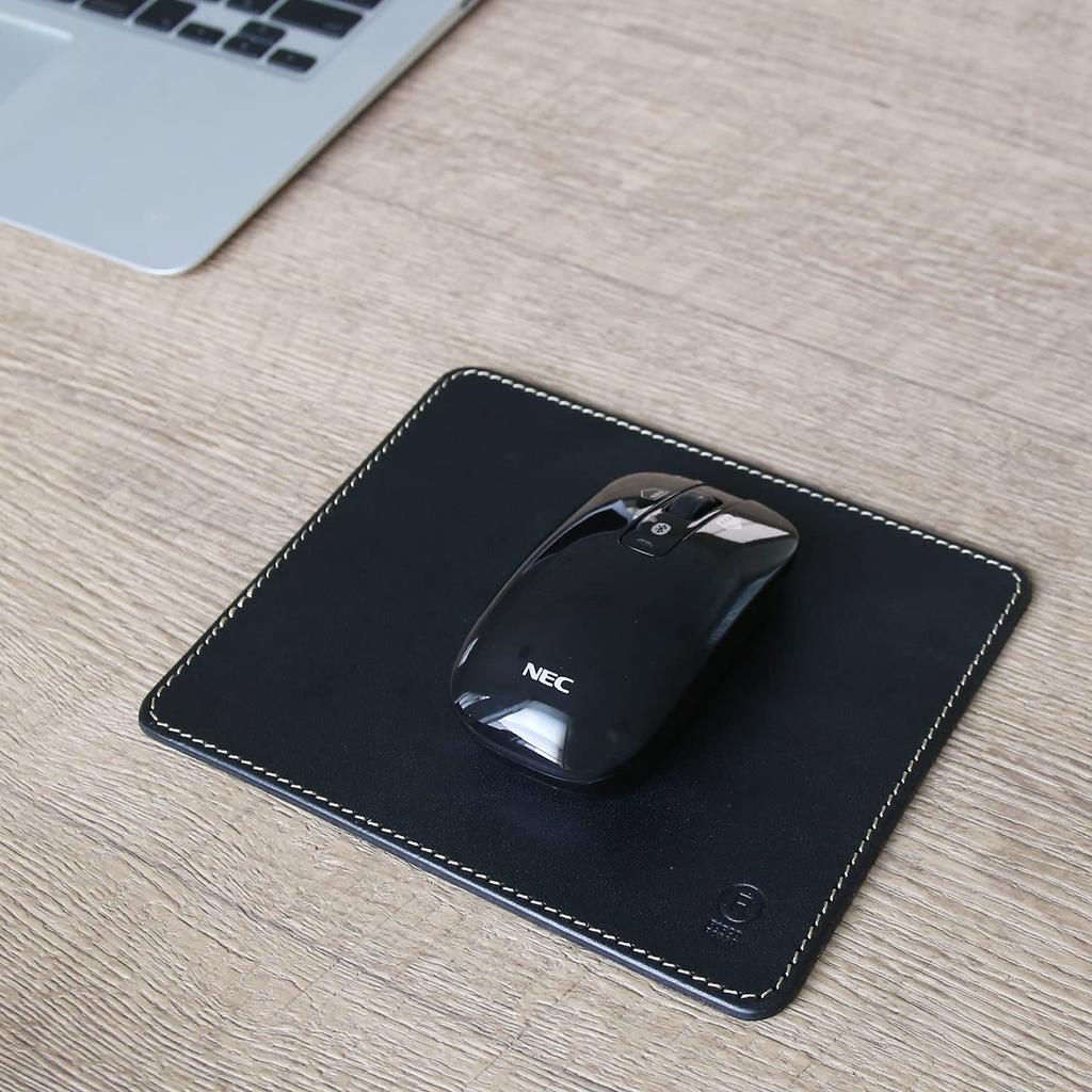 PORCO ROSSO Leather Mousepad Made with Tochigi Genuine Made in Personalized Engraving Simple Suitable for Men and Perfect Gift for Entrance 60th