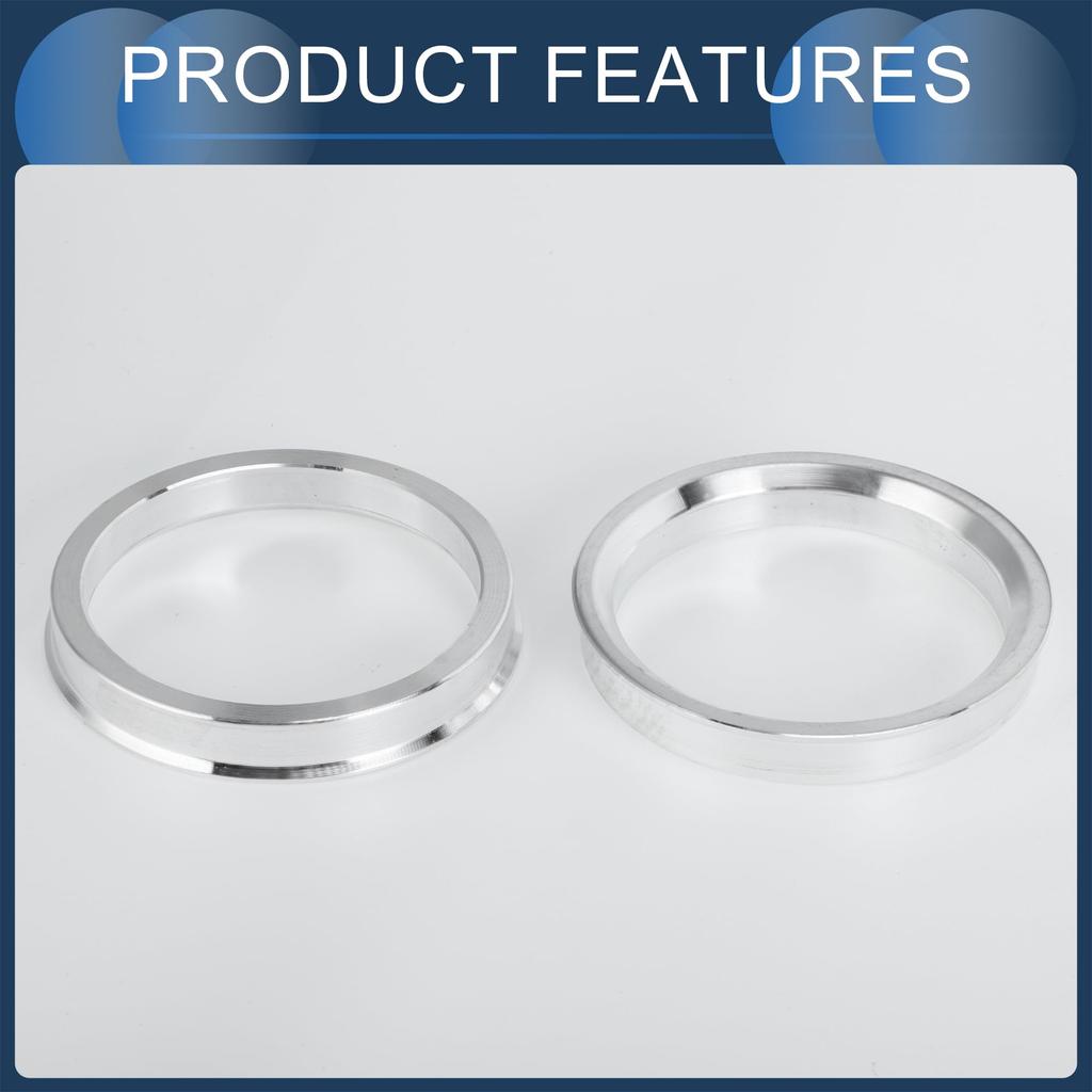INFINAUTO Hub Centric Ring 57.1mm Inner to 67.1mm OD Car Wheel Hub Ring Aluminum Alloy 4pcs