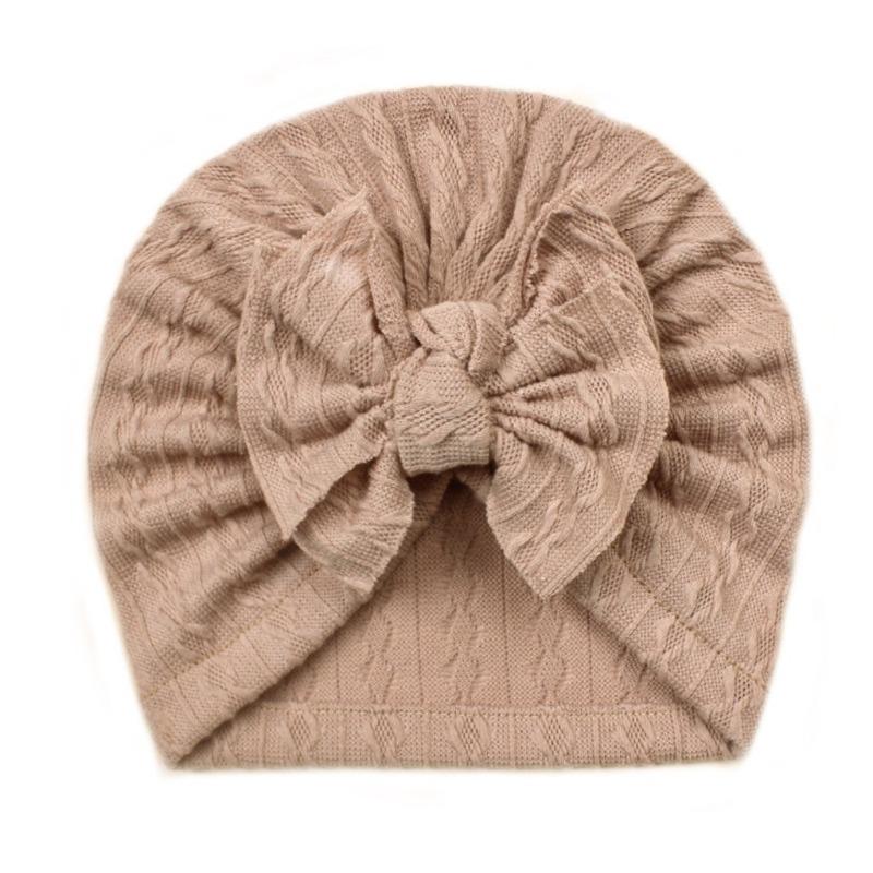 New Baby Jacquard Hat, Cute Boneless Fetal Hat for Infants and Toddlers, Cute Bow Hat for Children
