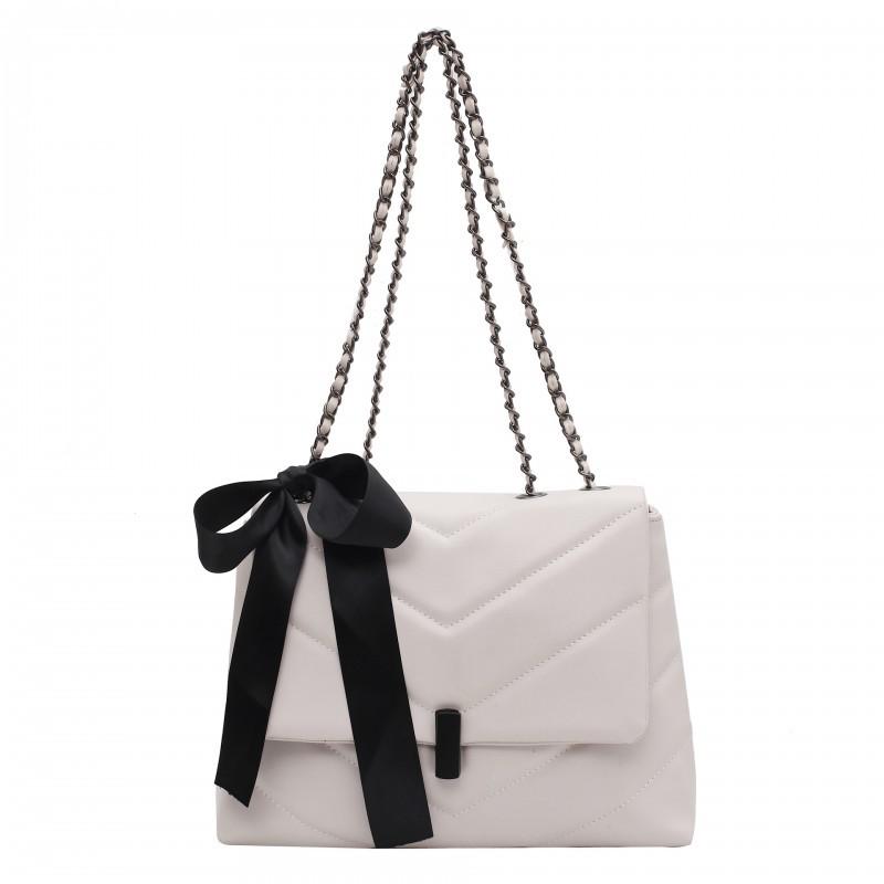 

Large-capacity Tote Bag 2025 New Fashionable High-quality Chain Single-shoulder Cross-body Bags Women s белый