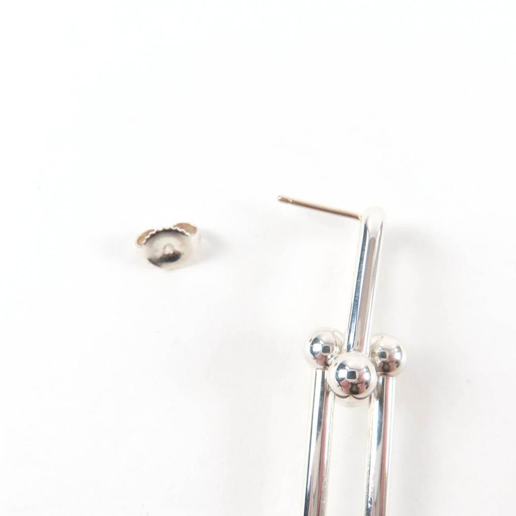 Great TIFFANY&Co. Pierce Double Long Link Pierce Silver 925 Women Used