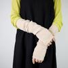 Prodigal Cashmere Long Arm Warmers for Women Light 100% (Free Size, Beige)
