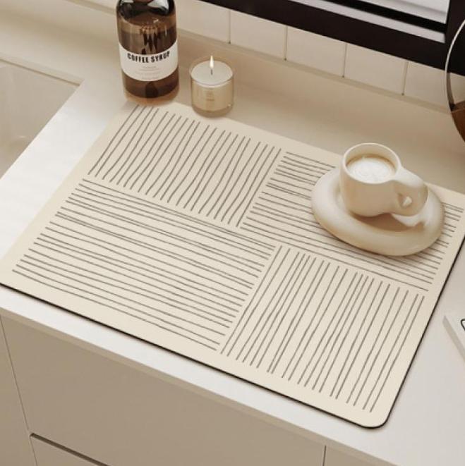 

Быстросохнущий грязепоглощающий термостойкий нескользящий коврик для посуды коврик для сушки посуды подставка для кофе