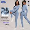 European & American Sports Yoga Suit: Brushed Slimming Quick-Dry Fitness Wear for Running & Yoga