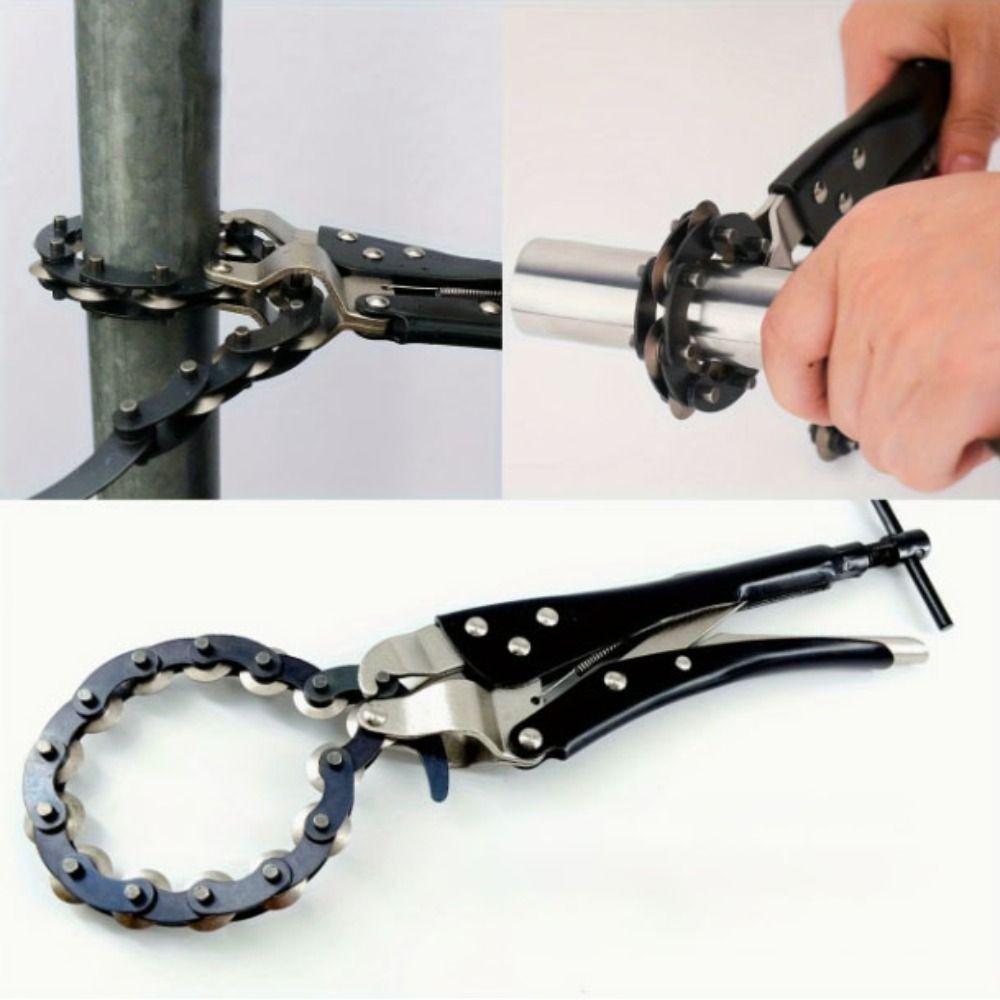 Chain Lock-Grip Exhaust Pipe Cutter Rolling Pipe Cutting Tool Pipeline Modification
