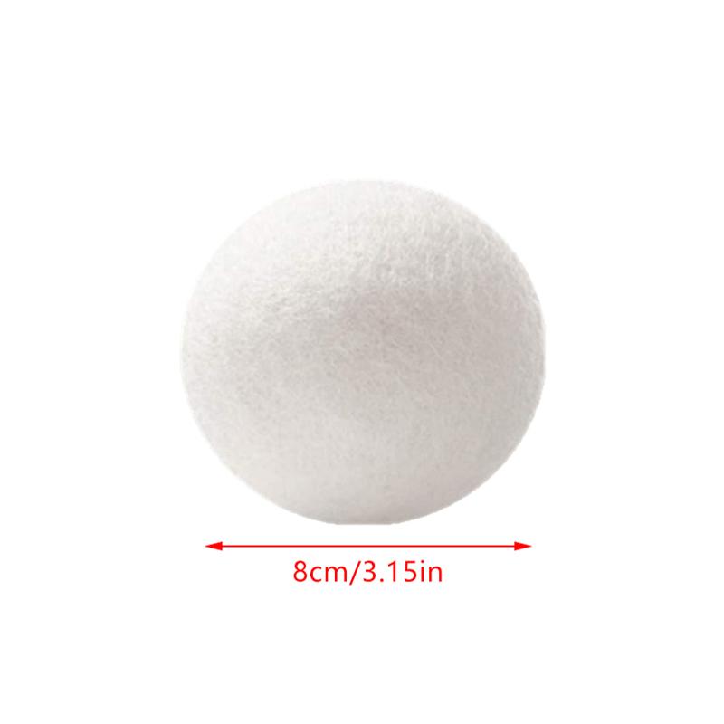 

3 шт. Премиальные многоразовые шерстяные шарики для сушки - Товары для стирки для мягкой одежды - Антистатические аксессуары для стиральной машины 8cm