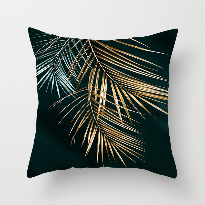 Nordic Style Modern Gold Pillowcase Home Pillow Light Luxury Sofa Pillow Cushion Cover