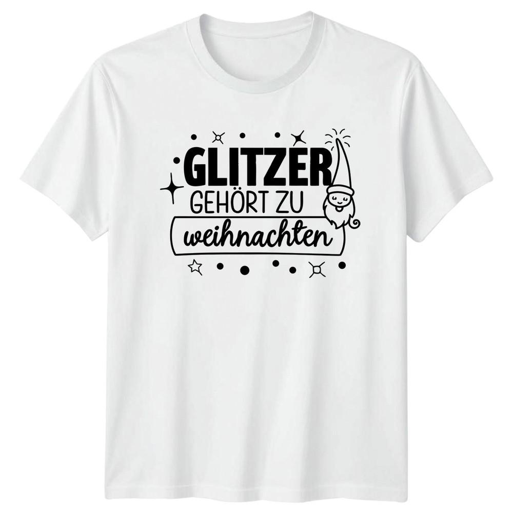 Glitzer Gehrt Zu Weihnachten Unisexs TShirt Gnome Christmas Gift For Her S