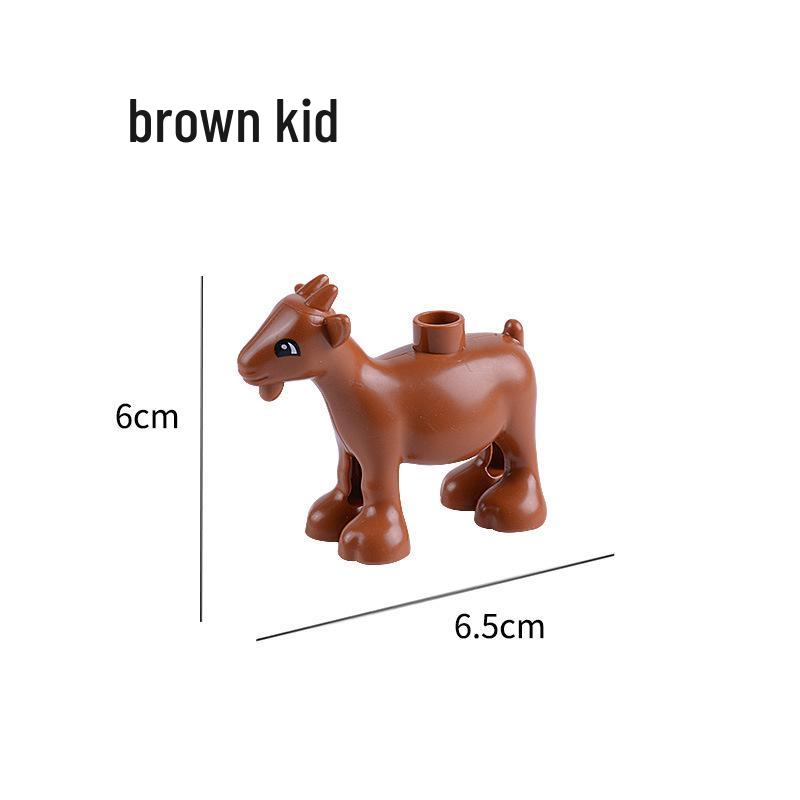 Compatible Large Bricks: Animal Accessories & Educational Building Blocks for Children - Ocean & Forest Themes