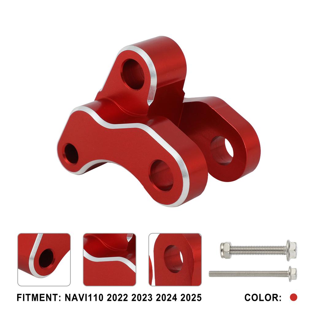 Adjustable Shock Lowering Kit Aluminum Shock Absorber Bracket Fit For Navi110 2022 2023 2024 2025 Suspension Modification Motor