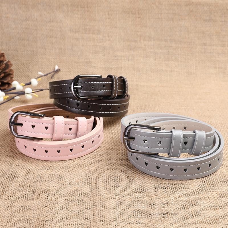 Belt Women Do Not Need To Punch Holes, The Whole Body Is Hollowed Out, Multi-Colored Simple Jeans Belt