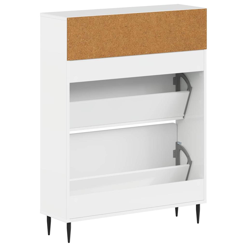 Shoe Cabinet HAARLEM 78 X 24 X 103 Cm Engineered Wood