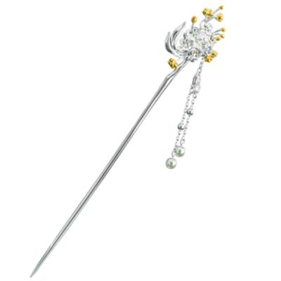 Single Hair Ornament for Japanese and Autumn Pearl and Silver Hair Miaomyao [Miaomyao] Hairpin, Clothing, Tomesode, Kimono, Yukata, Flower, Accessory,