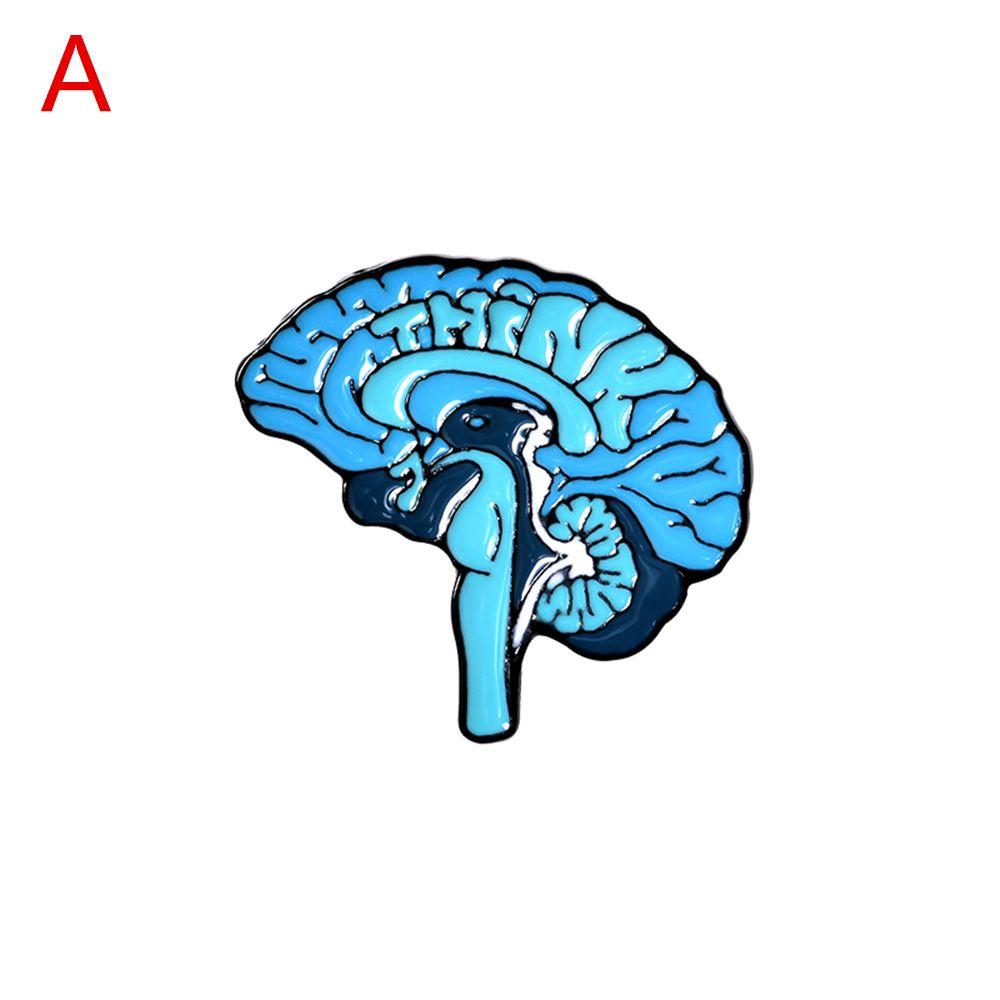 Dripping Oil Cartoon Bag Accessories Clothes Lapel Pin Brain Lung Brooch Enamel Pins Anatomy Heart A