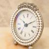 Akizuki Trading Co., Ltd. Table Clock, Antique Style, Analog, Round, W10.5×D4×H12cm, AK-C-2A