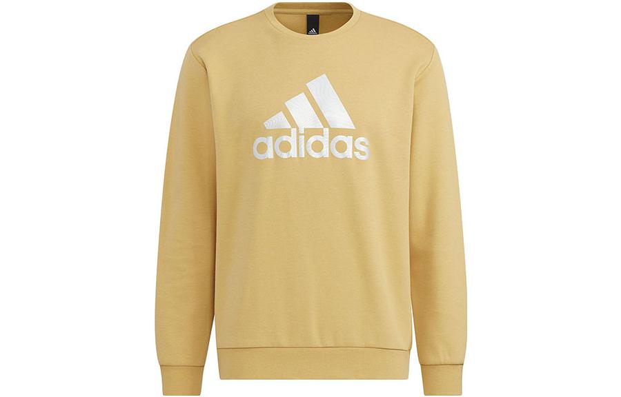 Adidas Sweatshirts Men s Khaki Crew Neck Moderate Regular HM2962 L