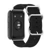 For Huawei Watch Fit 2 Nylon Quick Release Watch Band Stainless Steel Rings Buckle Canvas Replacement Strap