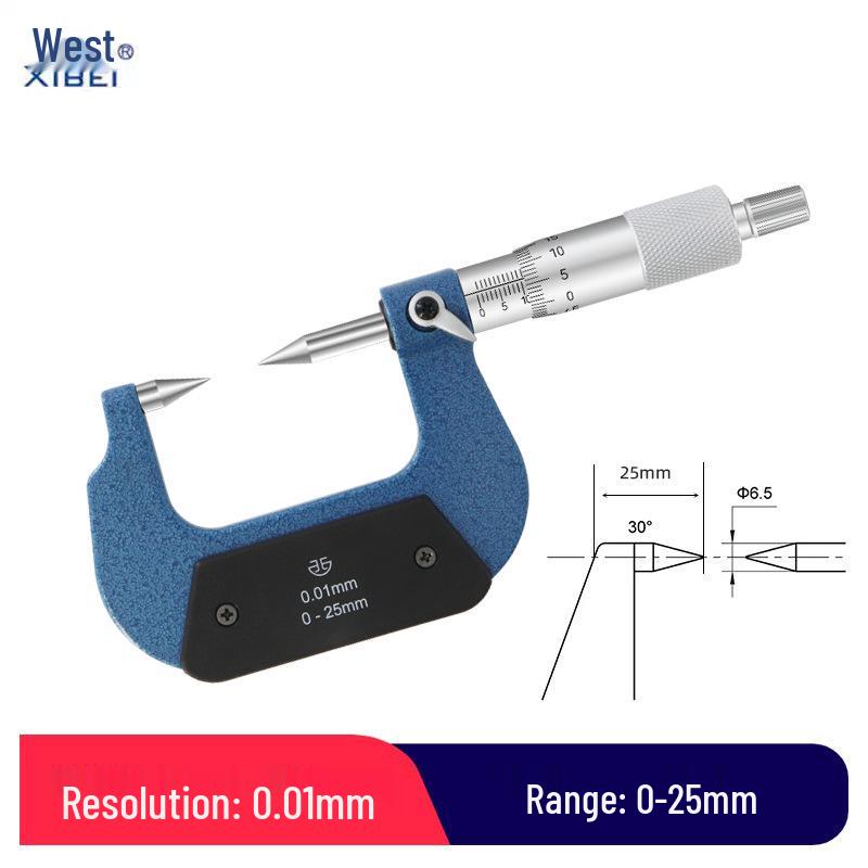 Qinghai Double/Single-Point Micrometer Vernier Caliper 0-25mm