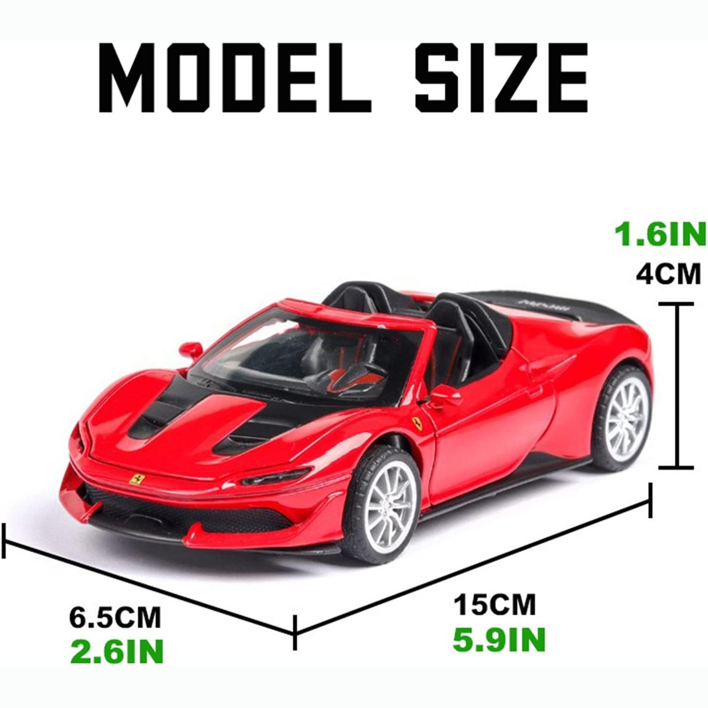 Модель автомобиля из сплава J50 в масштабе 1/32 со звуком и светом — фото 3