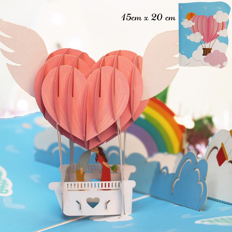 3D Pop Up Greeting Card Romantic Love Flowers Butterfly Bouquet Handmade Surprise Card Anniversary Birthday Valentine's Day Gift