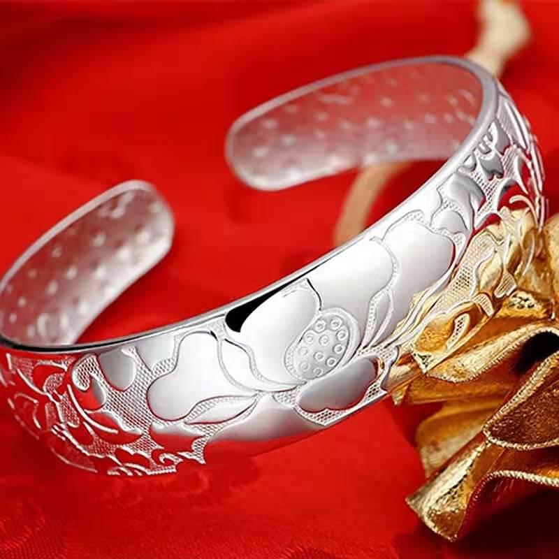 Brățară Stea Placată cu Argint de Ziua Îndrăgostiților pentru Femei - Cadou Trendy în Stil Douyin pentru Cea Mai Bună Prietenă