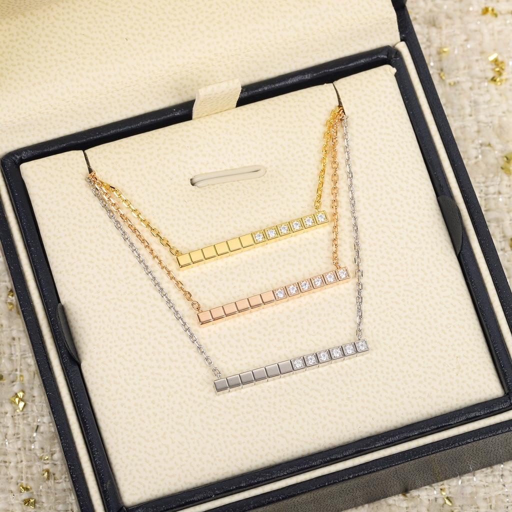 New Trend Of The High Quality Known Good Brand Jewelry Women Zircon Luxury Gold Color Pendants Sugar-crystal Charms Necklace