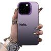 Hello Minimalist Phone Case Suitable for Apple 17/16 Pro/15 Pro Max Phone Case, 14 Pro/13 Premium Version.