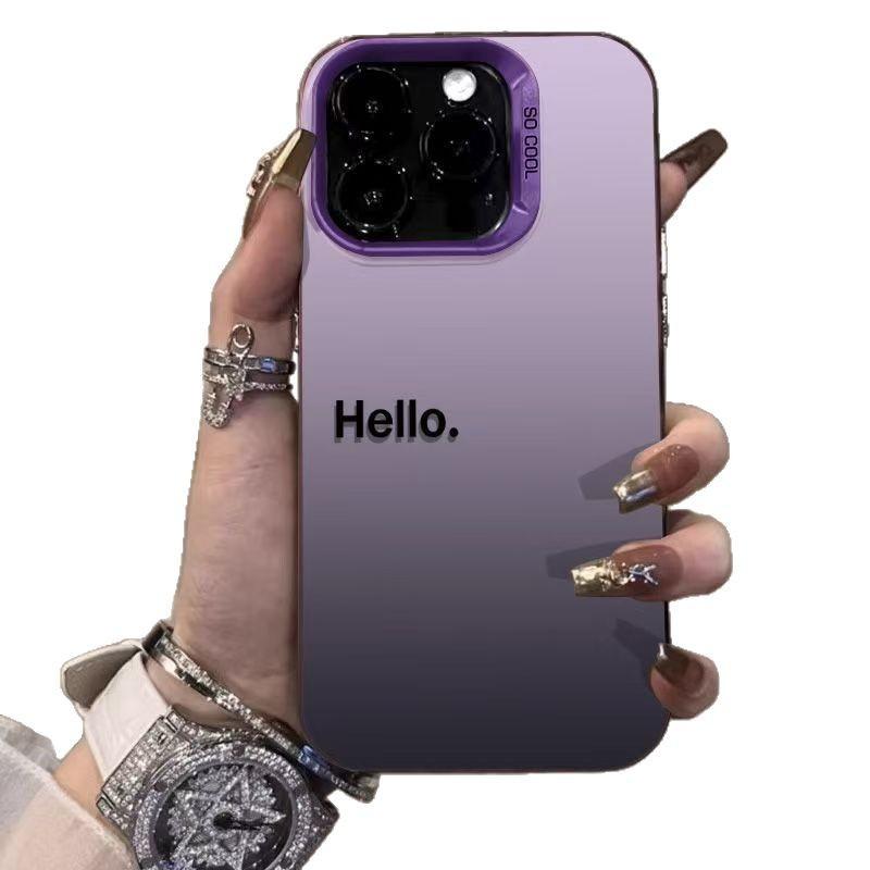 Hello Minimalist Phone Case Suitable for Apple 17/16 Pro/15 Pro Max Phone Case, 14 Pro/13 Premium Version.
